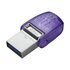 Kingston MicroDuo 3C USB 64 GB USB Type-A / USB Type-C 3.2 Gen 1 Porpora, Acciaio inossidabile