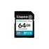 Kingston SDXC 64GB Canvas Go Plus Gen4 200MB/s C10 UHS-I U3 V30