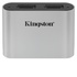 Kingston Technology Workflow microSD Reader lettore di schede USB 3.2 Gen 1 (3.1 Gen 1) Type-C Nero, Argento