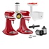 Kitchenaid Set 3 Accessori 5KSMFGA + 5KSMFVSP + 5KSMVSA Grattugia, Trita