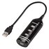 Kodak Hama USB 2.0 Hub 1:4, black Nero