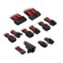 Kolink Kit di estensione per cavi intrecciati Kolink Core Pro 12V-2x6 Type 2 - Nero Pece/Rosso da gara