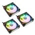 Kolink UMBRA X 120mm PWM ARGB TRIPLE PACK Processore Ventilatore 12 cm Nero, Bianco 3 pz