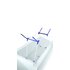 Leifheit Pegasus 120 Solid Compact Stendibiancheria da pavimento Blu, Bianco