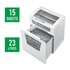 LEITZ 80030000 Triturazione incrociata 22,3 cm Bianco