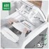 LEITZ 80170000 Triturazione incrociata 22,3 cm Grigio, Bianco