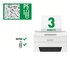 LEITZ 80930000 Taglio a frammenti Grigio, Bianco