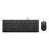 Lenovo Essential Wired Combo Black US Euro tastiera Mouse incluso Universale USB Nero