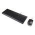 Lenovo Essential Wired Combo Black US Euro tastiera Mouse incluso Universale USB Nero