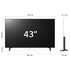 LG 43'' Serie 75 43756RA TV 4K 3 HDMI SMART TV 2023