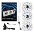 Lian Li 12TLLCD1W3W sistema di raffreddamento per computer Case per computer Ventilatore 12 cm Bianco