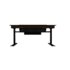 Lian Li DK07 Desk Cabinet Edition in legno 2x E-ATX - regolabile in altezza - Noce, nero