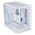 Lian Li O11 Dynamic Mini V2 Case per PC, Mini Case, ATX, Vetro temperato - bianco