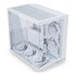 Lian Li O11 Dynamic Mini V2 Flow PC Case, Mini Case, ATX, Vetro Temperato - incluse 5 ventole da 120 mm, bianco