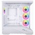 Lian Li Vector V100, Midi Tower, ATX, RGB, Vetro temperato - Bianco