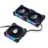 Lian Li Ventola UNI FAN SL120 V2 RGB PWM, confezione da 3 - 120 mm, nera