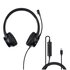 LINDY 20439 cuffia e auricolare Cablato A Padiglione Ufficio USB tipo-C Nero
