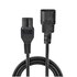 LINDY 30314 cavo di alimentazione Nero 2 m Accoppiatore C14 Accoppiatore C15