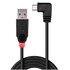 LINDY 31975 0.5m, USB 2.0 A/Micro USB B, 90°, M/M