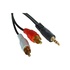 LINDY 35680 1m 3.5mm 2 x RCA Nero cavo audio