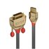 LINDY 36195 HDMI DVI-D Oro, Grigio cavo di interfaccia e adattatore
