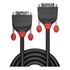 LINDY 36258 cavo DVI 5 m DVI-D Nero
