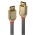 LINDY 36290 0.5m DisplayPort DisplayPort Oro, Grigio cavo DisplayPort