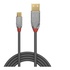 LINDY 36651 cavo USB 1 m 2.0 USB A Micro-USB B Grigio