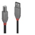 LINDY 36670 cavo USB 0,2 m 2.0 USB A USB B Nero, Grigio