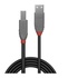 LINDY 36674 cavo USB 3 m USB A USB B Maschio Nero