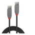 LINDY 36691 cavo USB 0,5 m 2.0 USB A Nero, Grigio