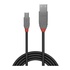 LINDY 36725 cavo USB 5 m USB A Mini-USB B Maschio Nero