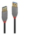 LINDY 36754 Cavo USB 5 m 3.2 Gen 1 (3.1 Gen 1) USB A Nero, Grigio
