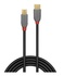 LINDY 36891 cavo USB 1 m 2.0 USB C Micro-USB B Nero, Grigio