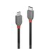 LINDY 36892 cavo USB 2 m USB 2.0 USB C Micro-USB B Nero, Grigio