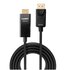 LINDY 40924 cavo e adattatore video 0,5 m DisplayPort HDMI tipo A (Standard) Nero