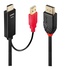 LINDY 41425 cavo di interfaccia e adattatore DisplayPort HDMI-A/USB-A Nero