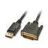 LINDY 41491 2m DisplayPort HDMI Nero cavo e adattatore video