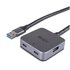 LINDY 43388 hub di interfaccia USB 3.2 Gen 1 (3.1 Gen 1) Type-A 5000 Mbit/s Nero, Grigio