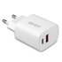 LINDY 73413 Caricabatterie per dispositivi mobili Universale Bianco AC Ricarica rapida Interno