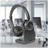 LINDY L118 Auricolare Cablato A Padiglione Ufficio USB tipo-C Bluetooth Base di ricarica Nero