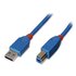 LINDY USB 3.0 A/B 3.0m cavo USB 3 m USB A USB B Blu
