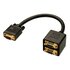 LINDY VGA Splitter Cable 0.18m VGA (D-Sub) VGA (D-Sub) Nero cavo VGA