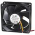 Link VENTOLA PER CASE 80X80X25MM BK 12V CONNETTORE 3 FILI CON VITI INCLUSE