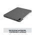 Logitech Combo Touch Custodia con Tastiera per iPad Air (4. gen - 2020) - Tastiera Retroilluminata Rimovibile, Trackpad Click-Anywhere, Smart Connector - Grigio.