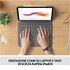 Logitech Combo Touch Custodia con Tastiera per iPad Air (4. gen - 2020) - Tastiera Retroilluminata Rimovibile, Trackpad Click-Anywhere, Smart Connector - Grigio.