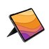 Logitech Combo Touch Custodia con Tastiera per iPad Air (4. gen - 2020) - Tastiera Retroilluminata Rimovibile, Trackpad Click-Anywhere, Smart Connector - Grigio.
