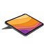 Logitech Combo Touch Custodia con Tastiera per iPad Air (4. gen - 2020) - Tastiera Retroilluminata Rimovibile, Trackpad Click-Anywhere, Smart Connector - Grigio.