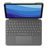 Logitech Combo Touch Custodia con Tastiera per iPad Pro 11 pollici (1a, 2a, 3a gen - 2018, 2020, 2021) - Tastiera Retroilluminata Rimovibile, Trackpad, Smart Connector - Grigio