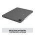 Logitech Combo Touch Custodia con Tastiera per iPad Pro 11 pollici (1a, 2a, 3a gen - 2018, 2020, 2021) - Tastiera Retroilluminata Rimovibile, Trackpad, Smart Connector - Grigio
